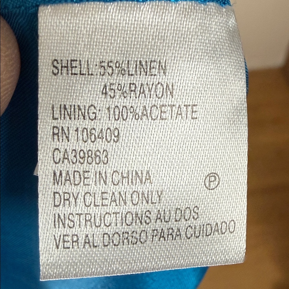 TAHARI ARTHUR S.LEVINE Petite Turquoise Sheath with cap sleeves. Size 12P - Picture 7 of 8